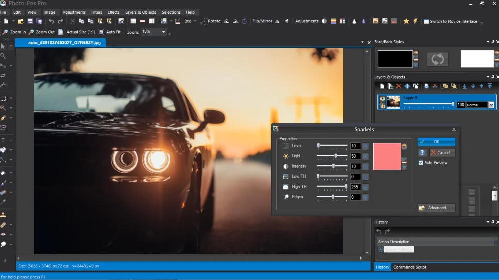 интерфейс Photo Pos Pro