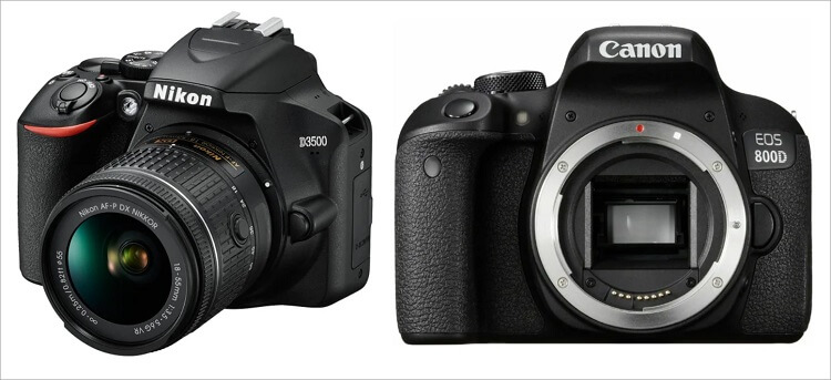 Nikon D3500 и Canon EOS 800D Body