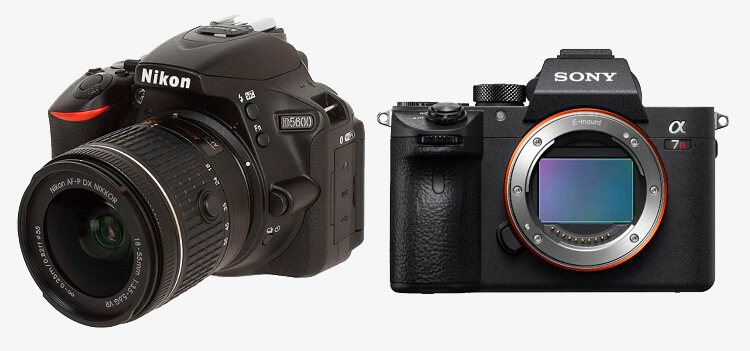 Nikon D5600 и Sony A7R IV
