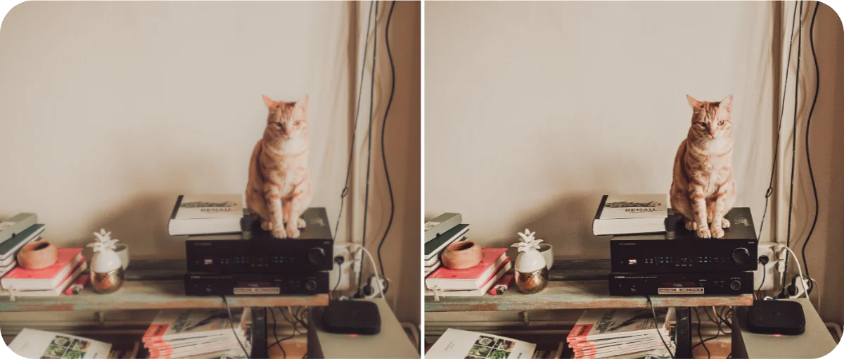 Как убрать блюр с фото